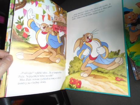 Disney pohádka 2ks - malý vlček  želva a zajíc, 