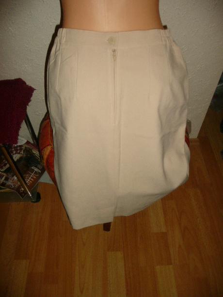 Kostým elegantní béžový sukně sako vel 40, 40