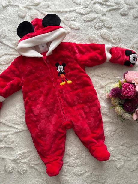 Krásná kombinéza zimní heboučká - v.0/3 měs., disney,62