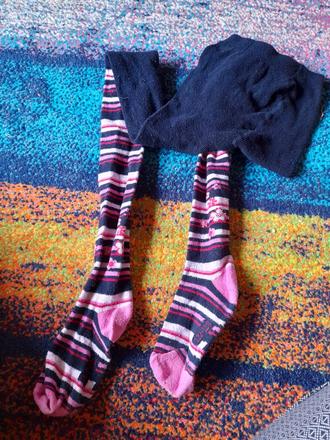 Modro růžové punčocháče na holku, 34