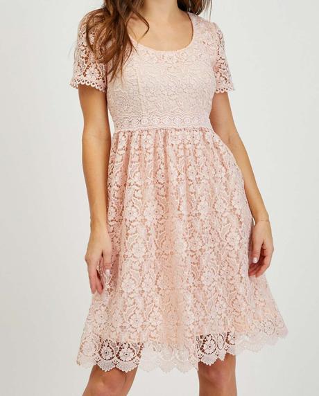 Dámské šaty krajkové meruňkové orsay m, orsay,m