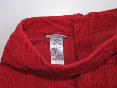 P283 manšestrová sukně vel. 7 let, next,122