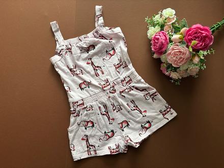 Ob/ overal růžový se zvířátky - v.2/3 roky, nutmeg,98