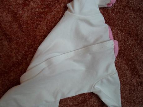 Bílý komplet overal a čepička pro panenky, 