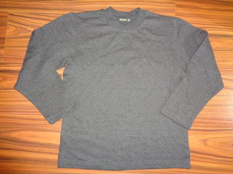 Pěkná tmavě šedá melírovaná mikina, 152