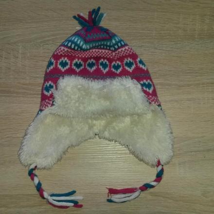 Pletená čepice s kožešinkou vel. 74-80, john lewis,80