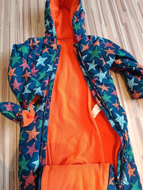 Zimní kombinéza s hvězdičky 92, marks & spencer,92