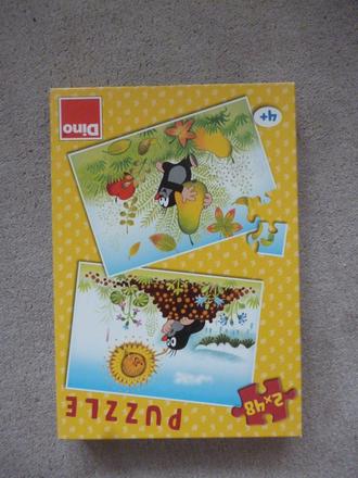 Puzzle s krtkem, 2x48 ks, jaro a podzim,