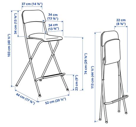 Barová židle franklin ikea, 
