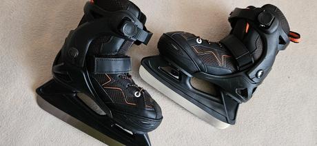 Chlapecké lední brusle oxelo černo-oranžové, 29-32, 29