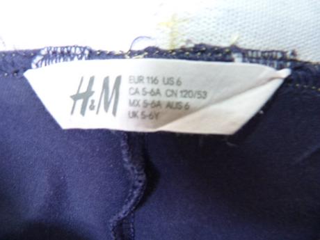 Legíny vel.116, h&m,116