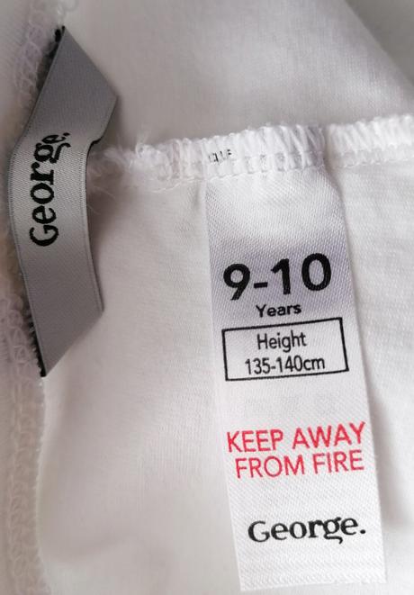 Bílé 3/4 legíny vel 134 - 140, george,134