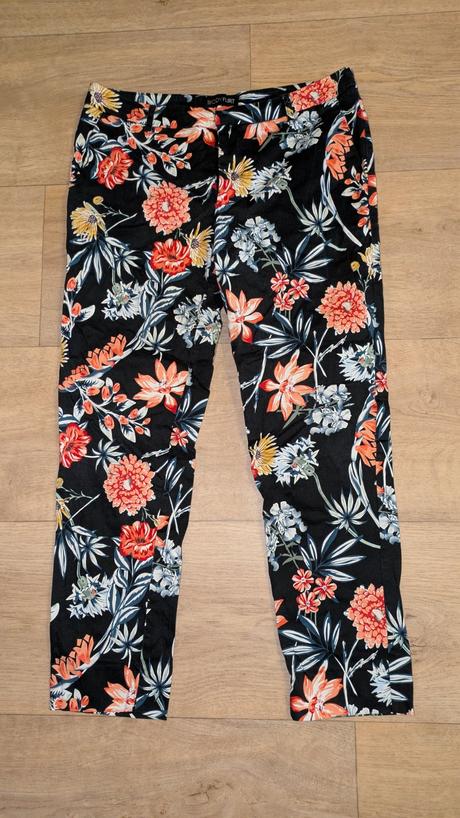 Ka617 bonprix 7/8 strečové kalhoty vel. 38, bonprix,38