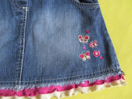 Riflová sukýnka s lacem., kiki&koko,110