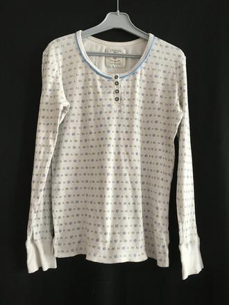 Vel. 140 pyžamové triko s kytičkama, 140