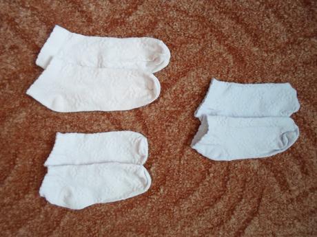 Růžové fialové nízké kotníčkové ponožky 3 páry, 28