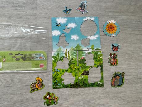 Dino magnetická puzzle krtek,