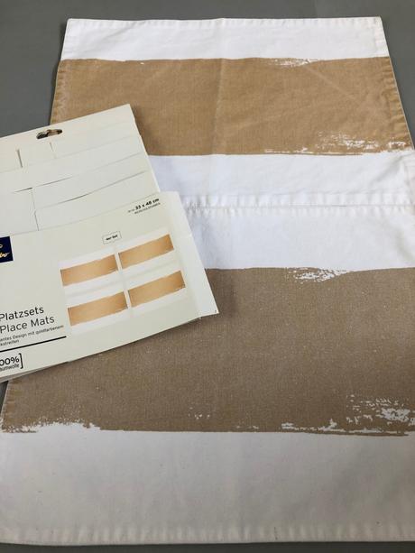 4ks prostírání tchibo bavlna bílo zlatá elegantní, 