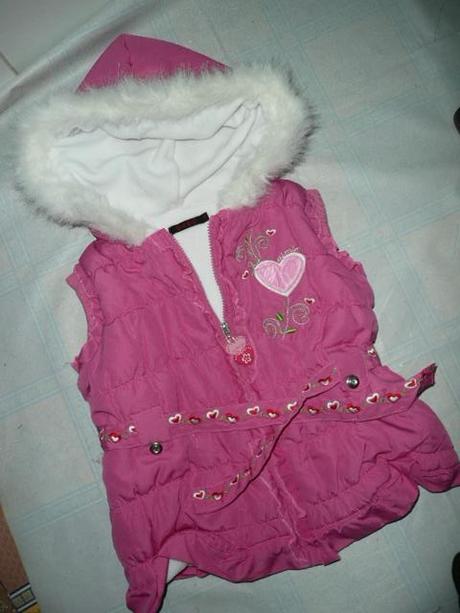 Přechodová až zimní vesta vel 110-122, 122