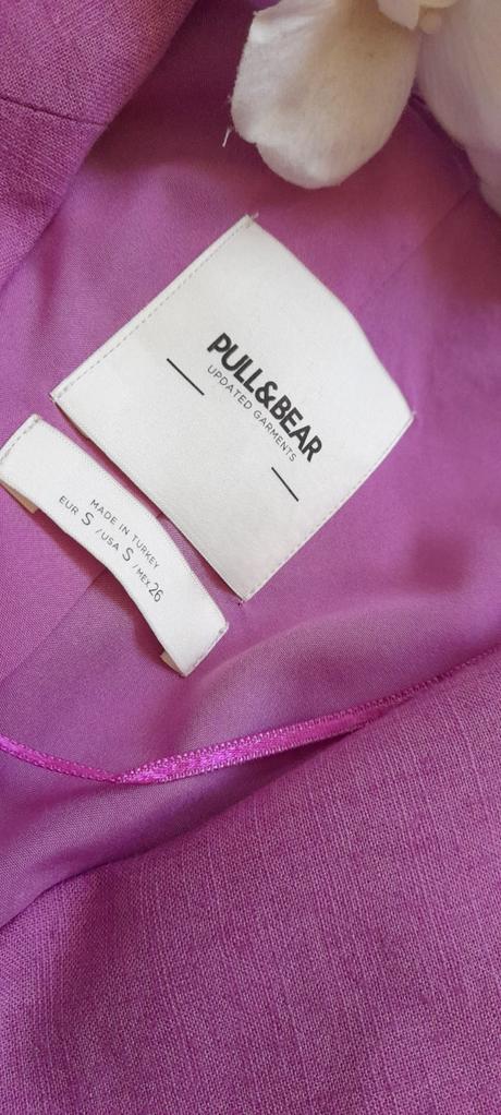 Pull&bear letní purpurové sako, pull&bear,s