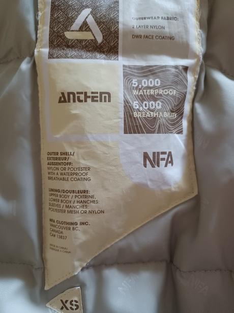 Zimní bunda nfa xs/s, xs