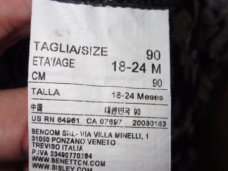 Šatovka/tunika zn. benetton, benetton,92