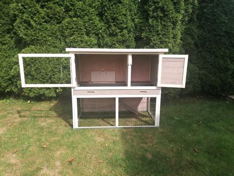 Dřevěná králíkárna stall lucky, výběh 116 65 100, 