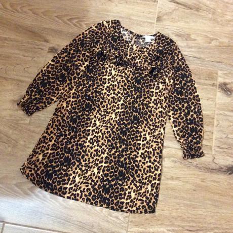 Lehoučké tygrované šaty s volánkem, primark,122