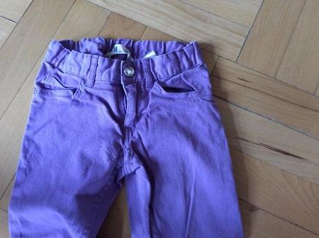 Elastické kalhoty skinny, h&m,128