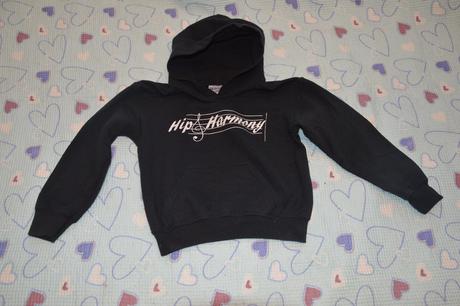 110 116 černá mikina s kapucí, 116