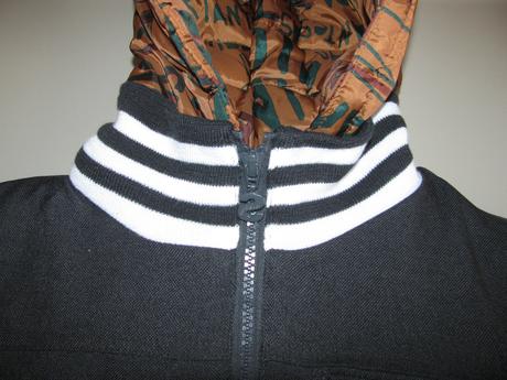 Zimní šedočerná skvělá bunda s kapucí desigual, desigual,164