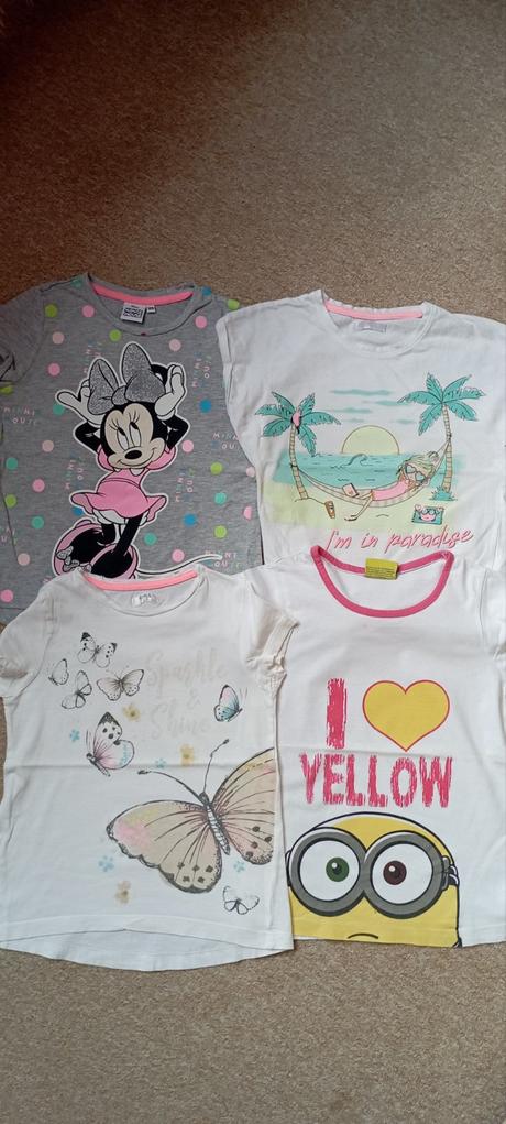 4x tričko zn."disney" vel."128", disney,128