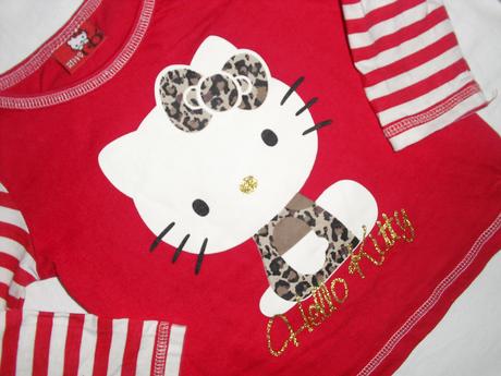 Nádherné červené tričko s kittynkou, sanrio,86