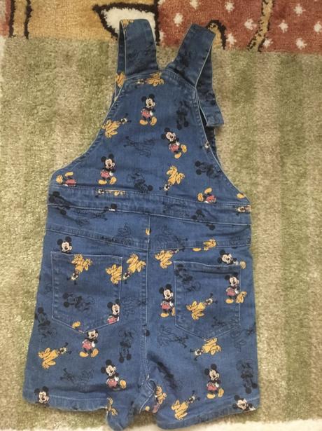 Laclové riflové kraťasy mickey, disney,98