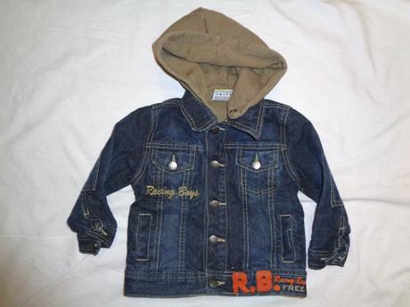 Luxusní podšitá riflová bunda na patenty, topolino,86