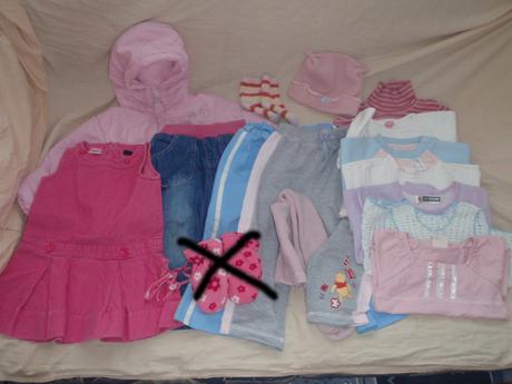 Balík věcí pro holčičku, podzim, zima, vel. 86, 86–98