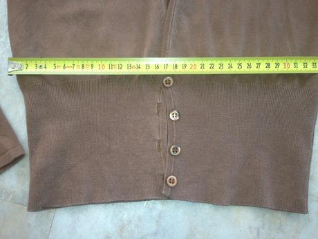 Hnědý svetr hugo boss vel. 36, xs knoflík kardigan, s