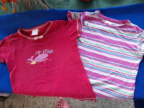 Tričko 2x krátký rukáv na holku, 92