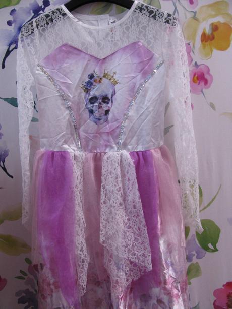 Karneval šaty princezna upírů, kostlivka hallowen, 