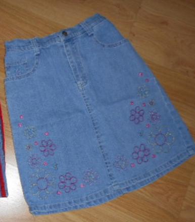 Dívčí džínová sukně vel.122/128, 122