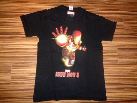 Černé bavlněné tričko marvel - iron man, marvel,164