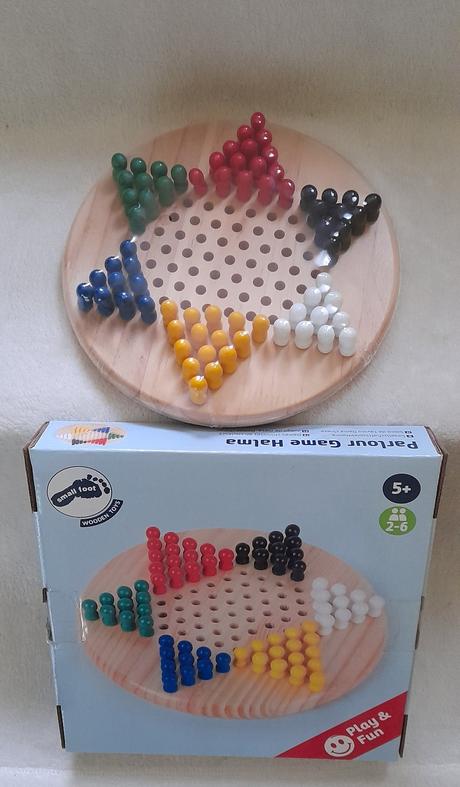 Halma dřevěná společenská hra small foot,