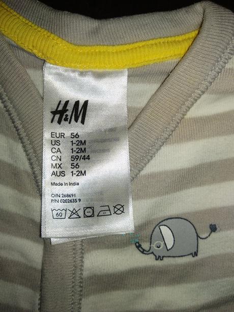Bavlněný overal zn. h&m, h&m,56