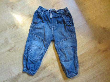 Džíny, rifle s pružným pasem, h&m,92