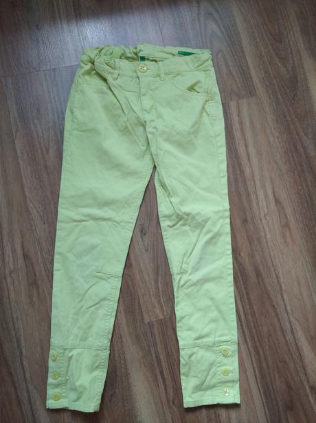 Strečové skinny kalhoty, benetton,146
