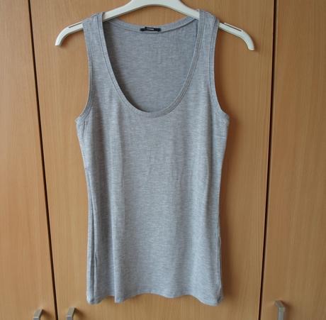 Šedé tričko tílko top, tezenis,s