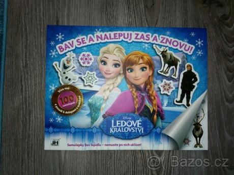 Sešit se samolepkami ledové království,