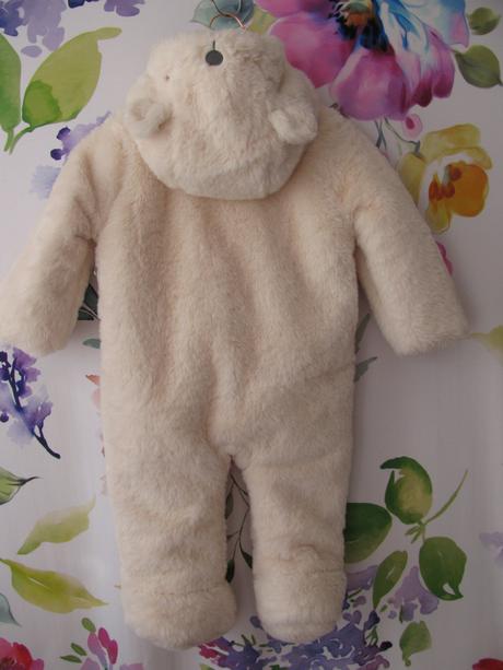 Teplá kojenecká zimní kombinéza s kapucí, f&f,80