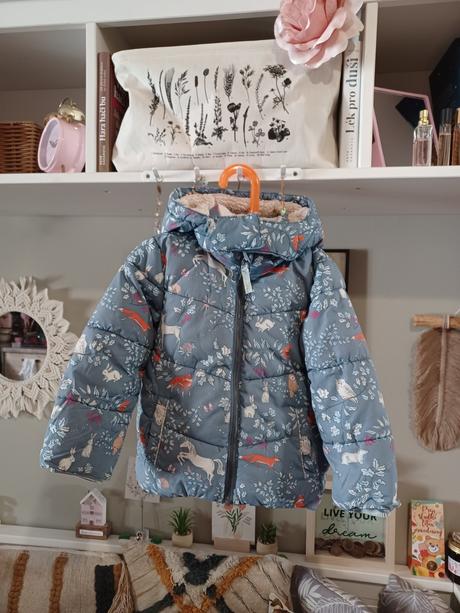 Zvířátková zimní bunda s jednorožcem liškou, mini boden,110