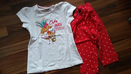 Souprava tričko + 3/4ťáky-nenošené, lupilu,110